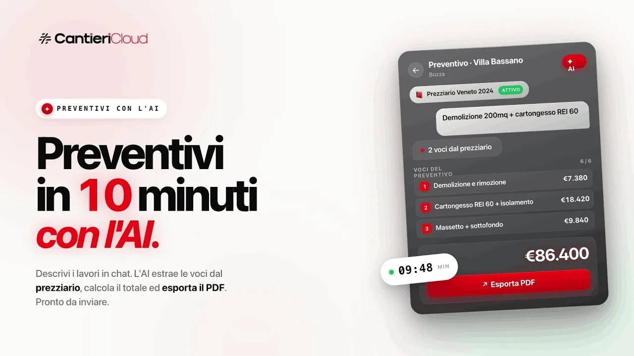 Come creare un preventivo di ristrutturazione edile in meno di 10 minuti